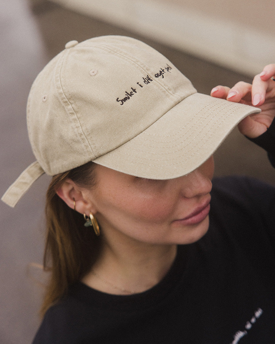 Vintage Denim Caps Smilet i ditt eget speil